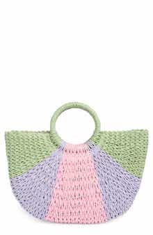 ALESSIA BIANCHI East/West Straw Tote