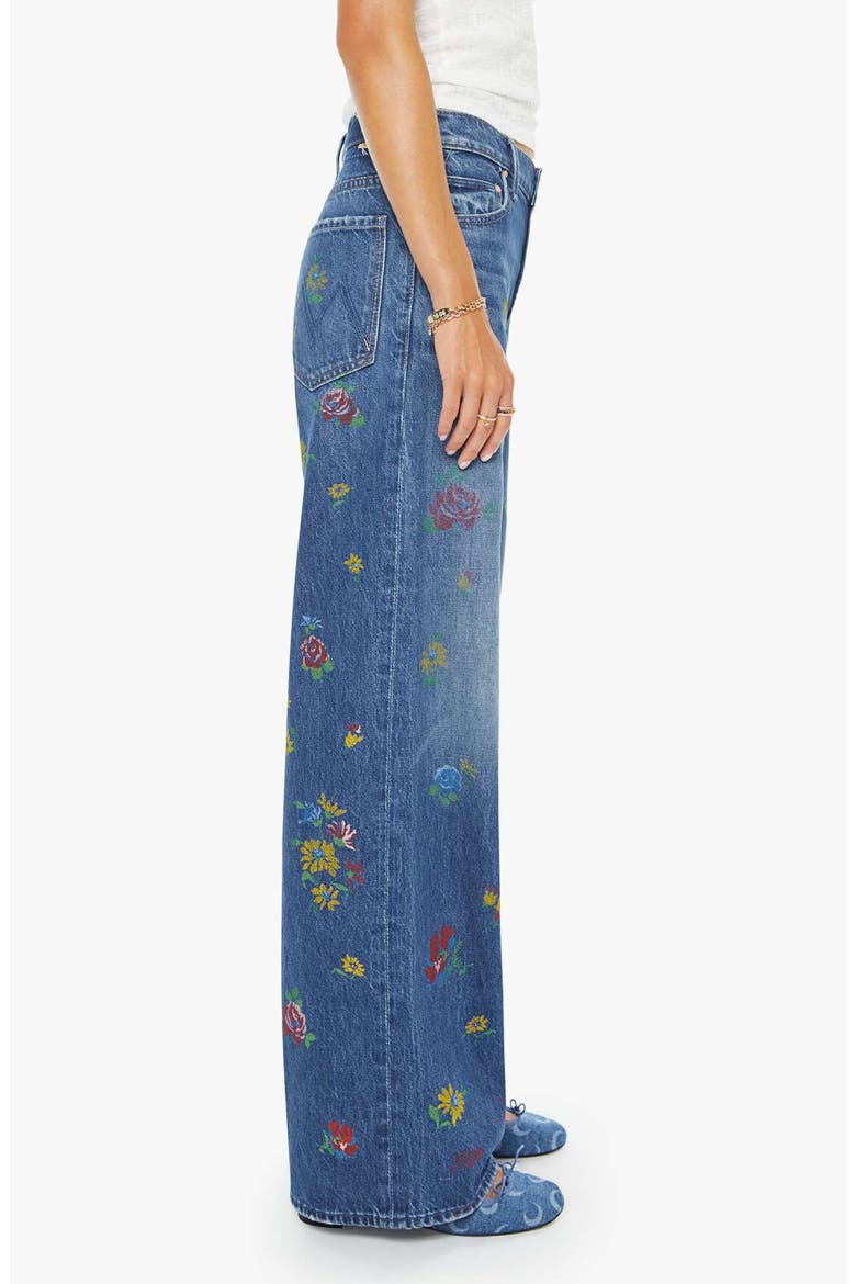 The Rerun Zip Sneak Wide Leg Jeans, Alternate, color, FIELD OF FLOWERS