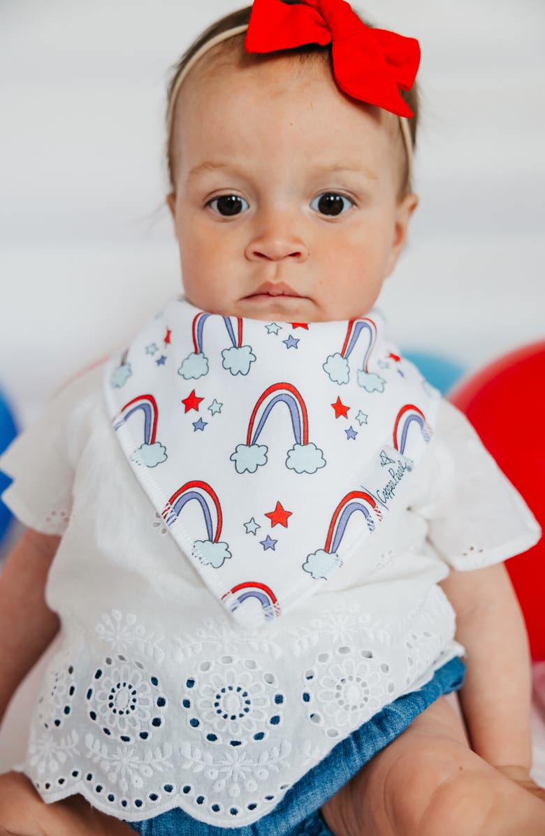 Copper Pearl 4-Pack Bandana Bibs, Alternate, color, Liberty