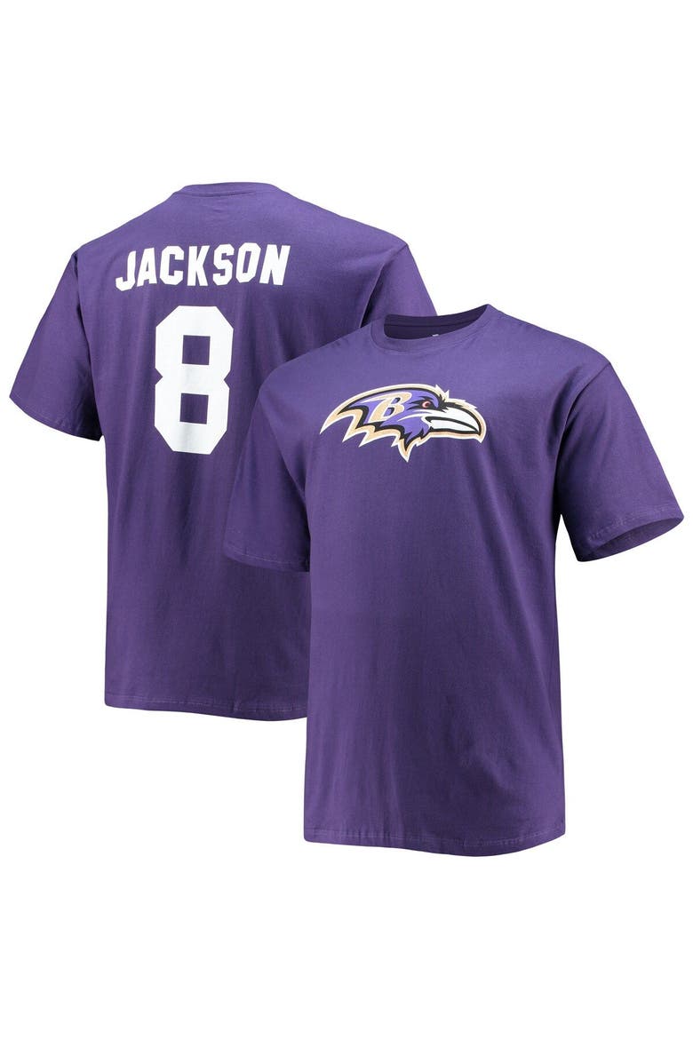 Men's Fanatics Branded Lamar Jackson Purple Baltimore Ravens Big & Tall Player Name & Number T-Shirt, Main, color, Purple