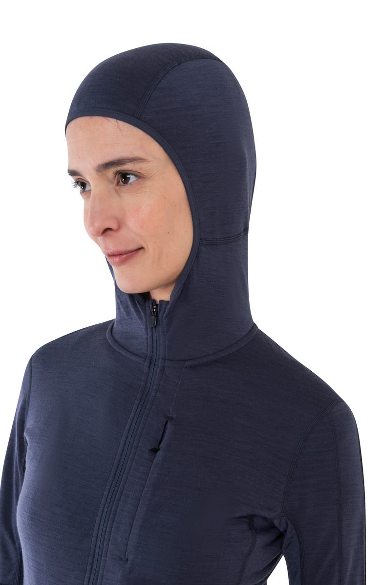 Icebreaker Tencel & Merino 200 Realfleece Descender Zip Hoodie, Alternate, color, 