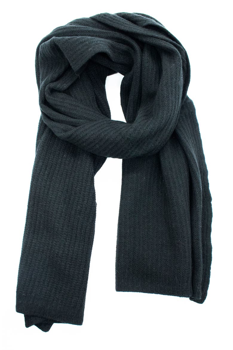 Cashmere wrap, Alternate, color, BLACK