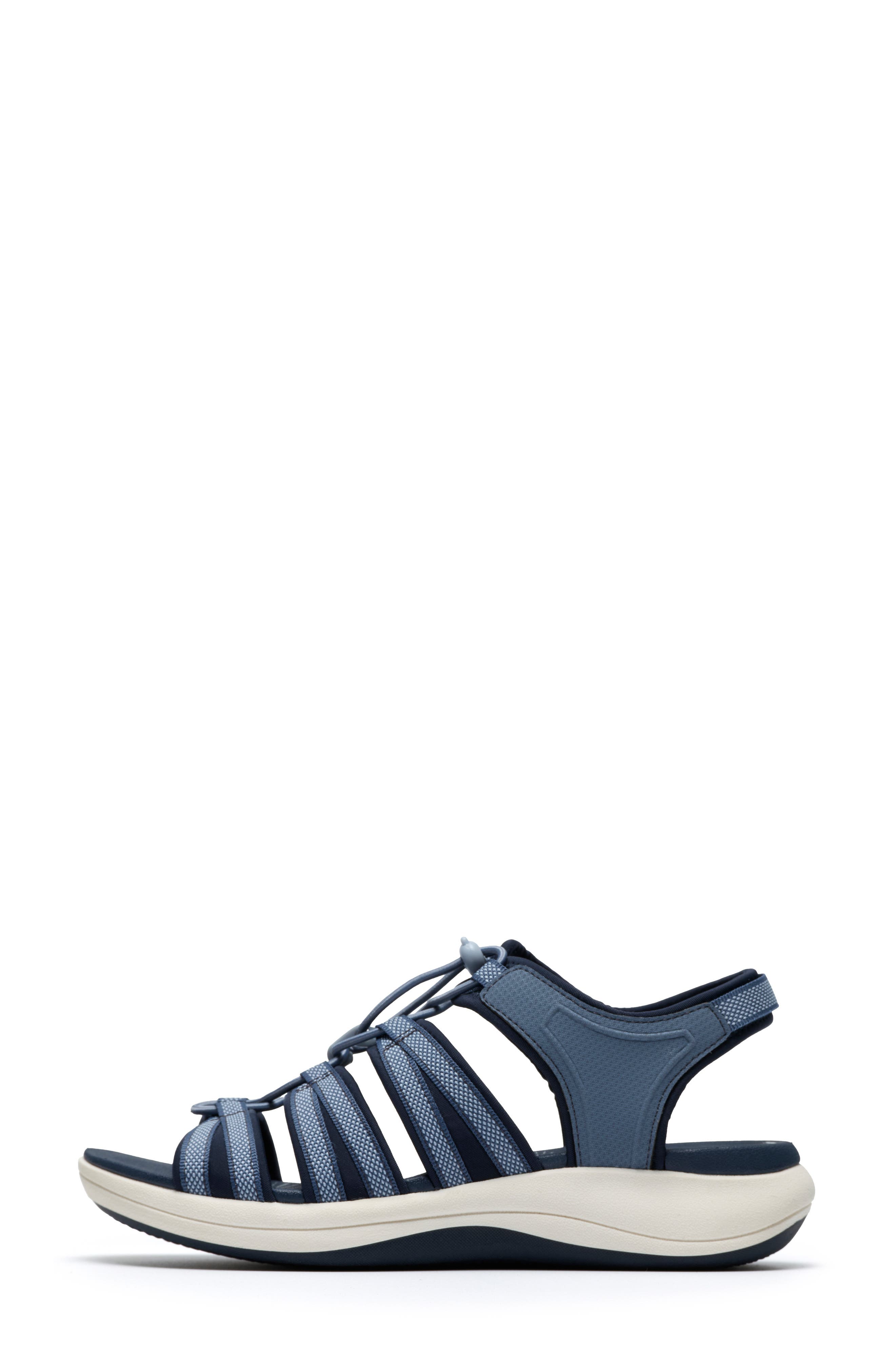 Clarks<sup>®</sup> Mira Mabel Fisherman Sandal, Alternate, color, Navy