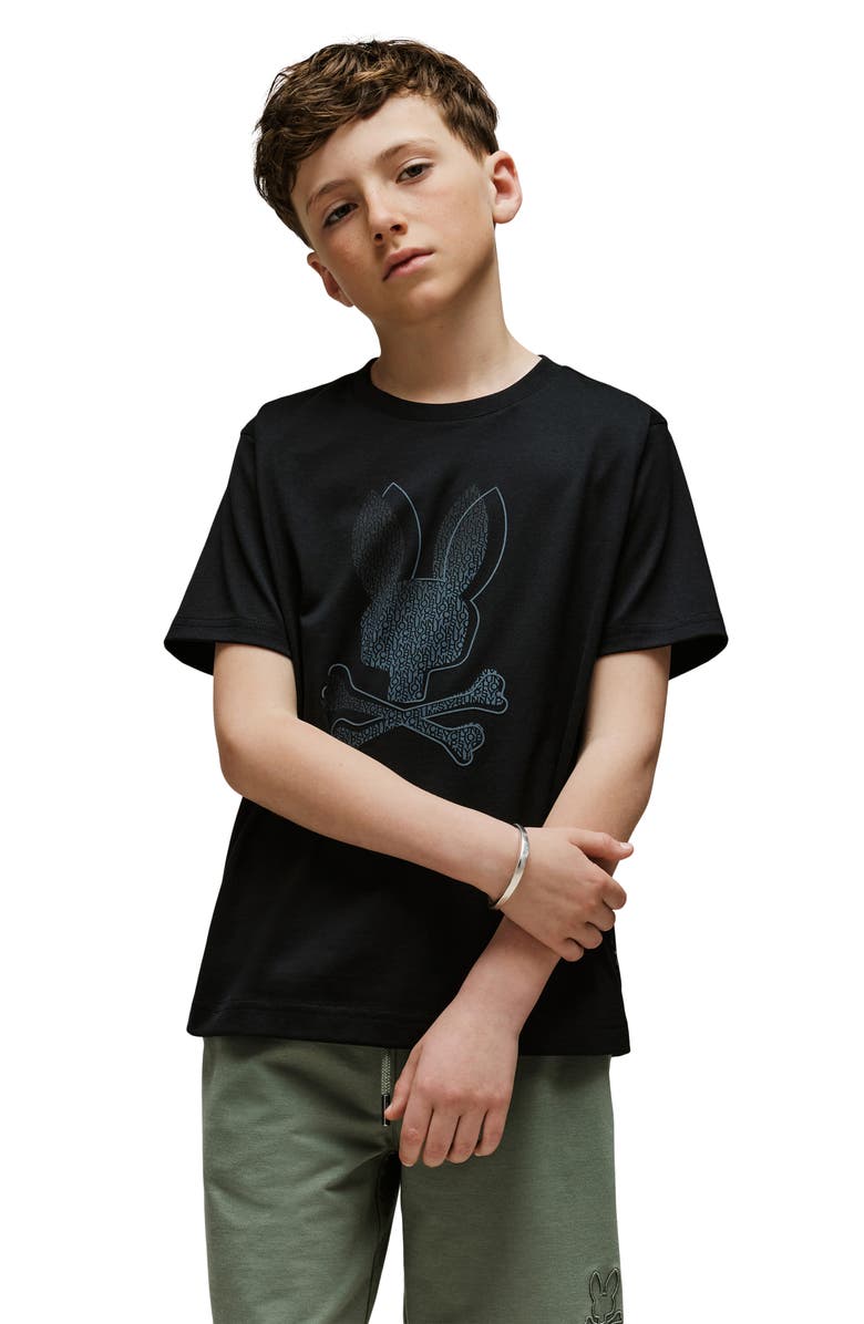 Psycho Bunny Kids' Jasper Logo Graphic T-Shirt, Alternate, color, 