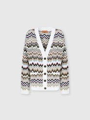 Missoni Oversized Wool And Viscose Zig Zag Cardigan
