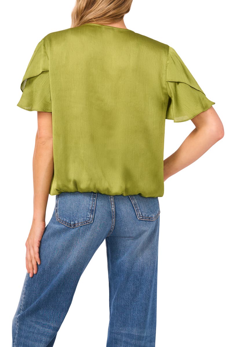 Vince Camuto Surplice Neck Blouse, Alternate, color, Vine Green