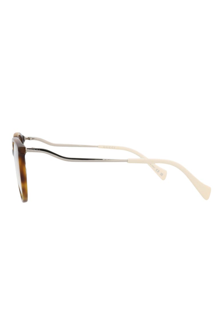 51mm Round Optical Frames, Alternate, color, HAVANA SILVER TRANSPARENT