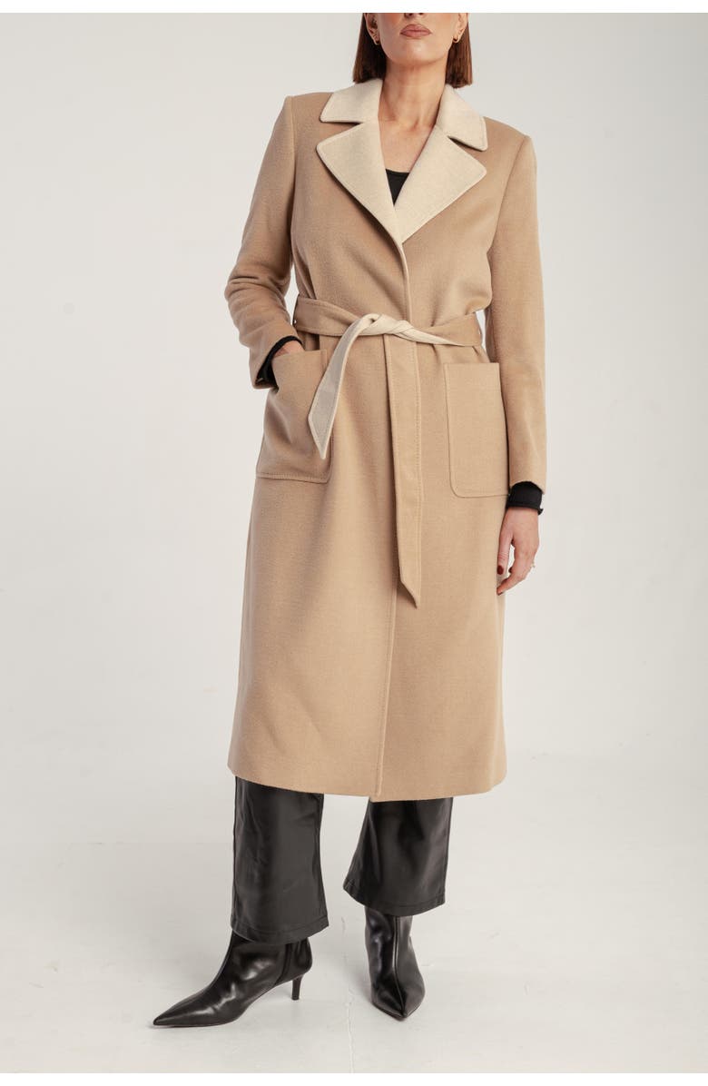 1982 Cashmere Belted Wrap Coat, Alternate, color, V1_camel_cream