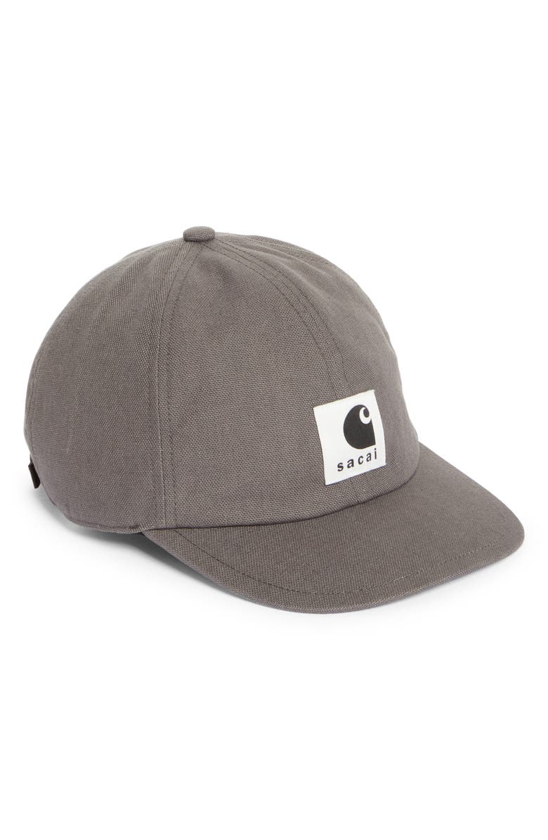 Sacai Carhartt WIP Duck Canvas Adjustable Baseball Cap, Main, color,