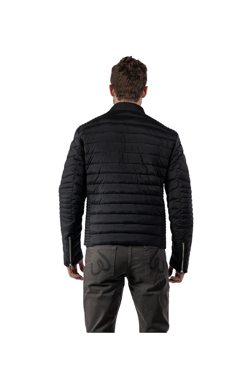 Men's Moto Jacket, Alternate, color, BLACK