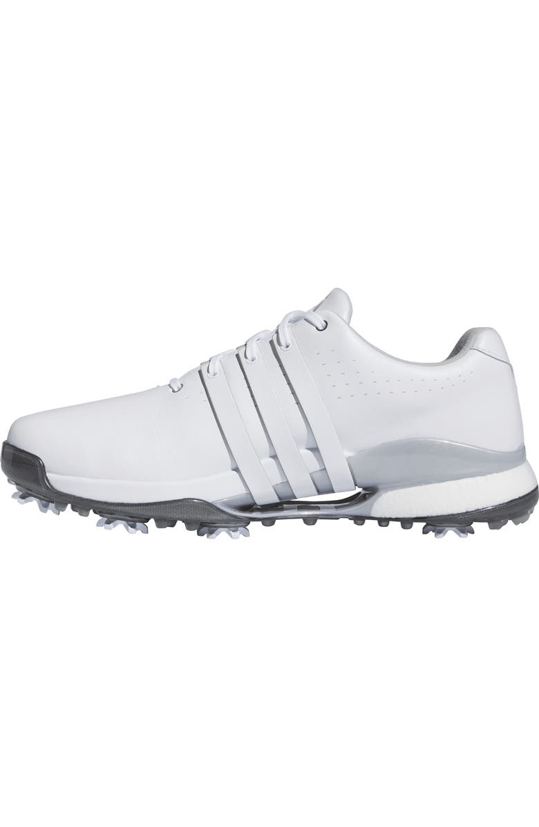 adidas Tour360 24 Golf Shoe, Alternate, color, White/ White/ Silver Metallic