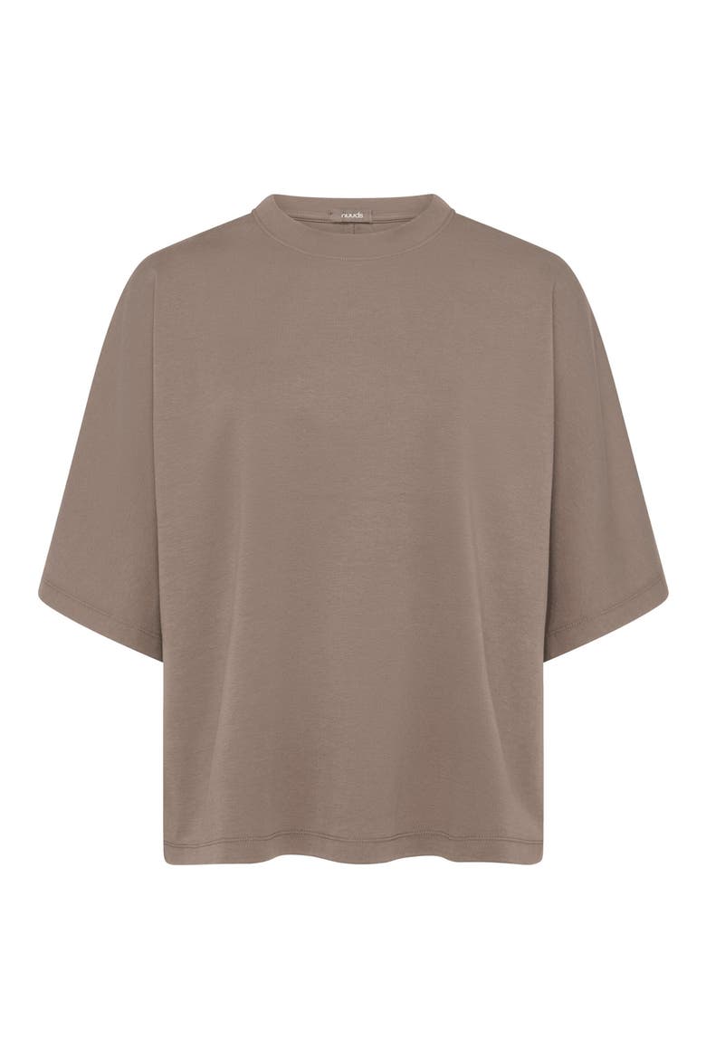 Street Cotton Blend T-Shirt, Alternate, color, WASHED COCOA