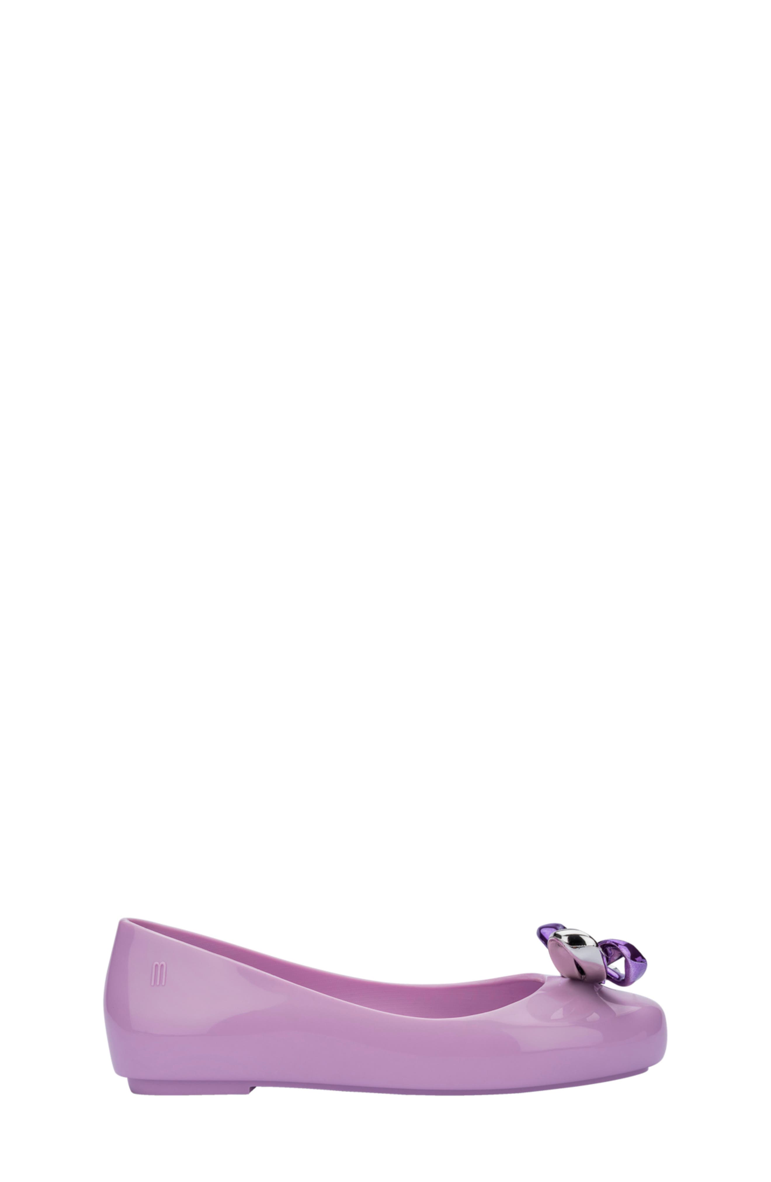 Mini Melissa Kids' Sweet Love Glam Flat, Alternate, color, Lilac