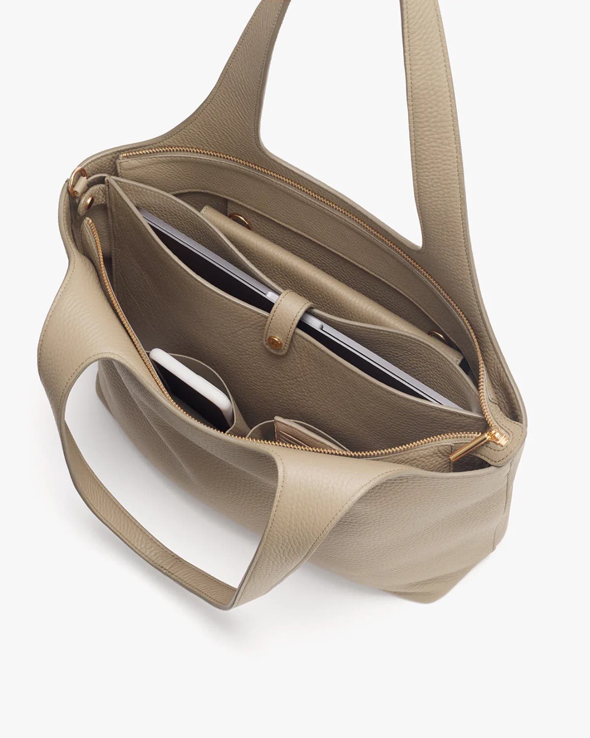 System Zipper Tote 13-inch, Alternate, color, Stone
