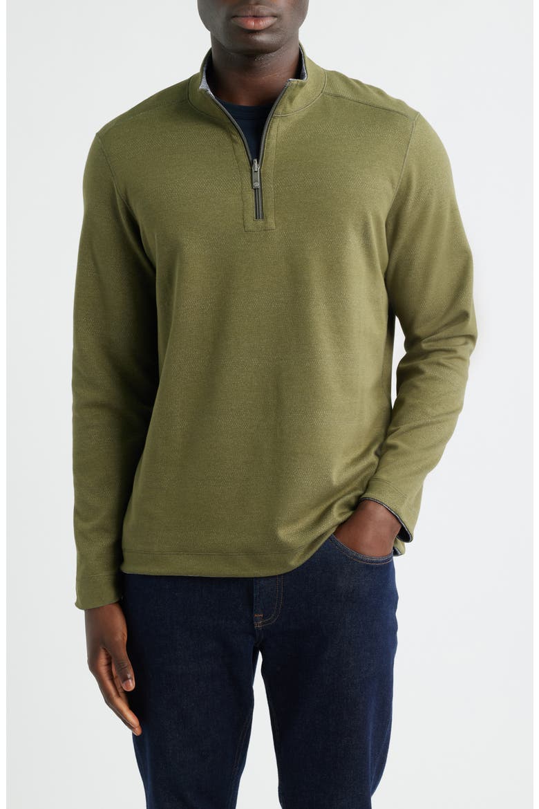 XC4® Reversible Performance Quarter Zip, Main, color, OLIVE/ NAVY
