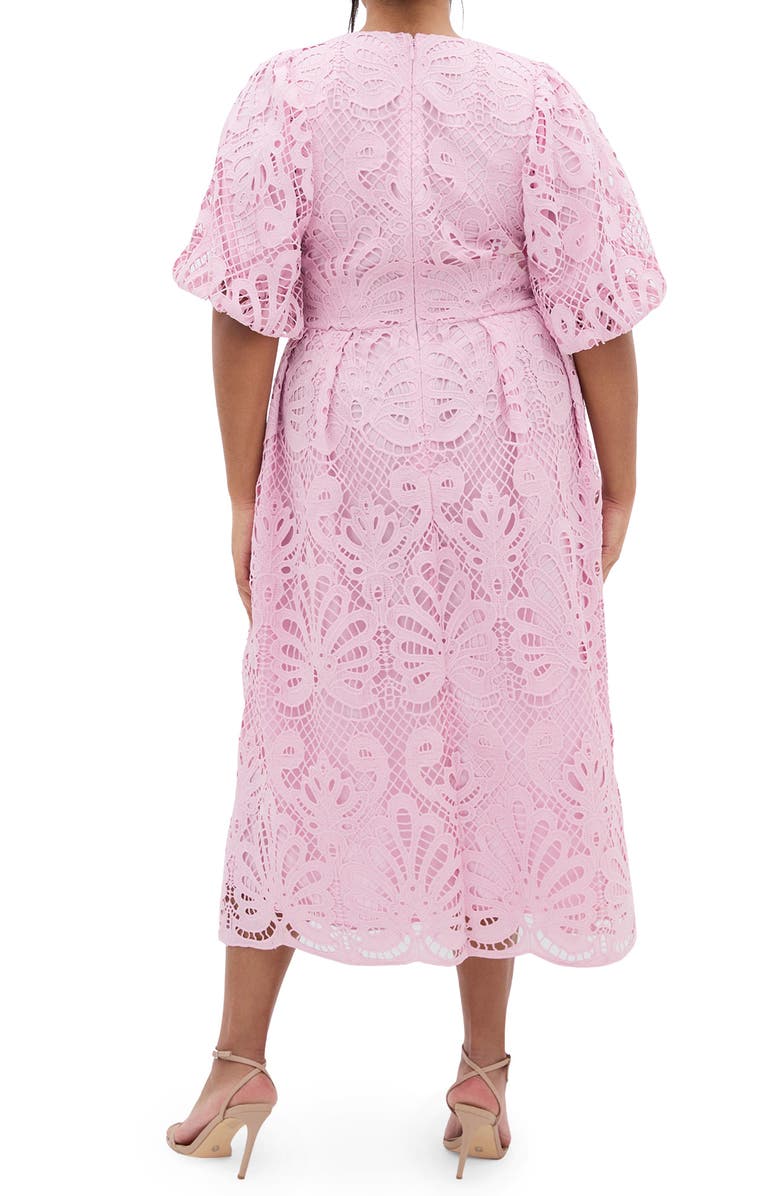 City Chic Kylee Lace Maxi Dress, Alternate, color, Soft Rose
