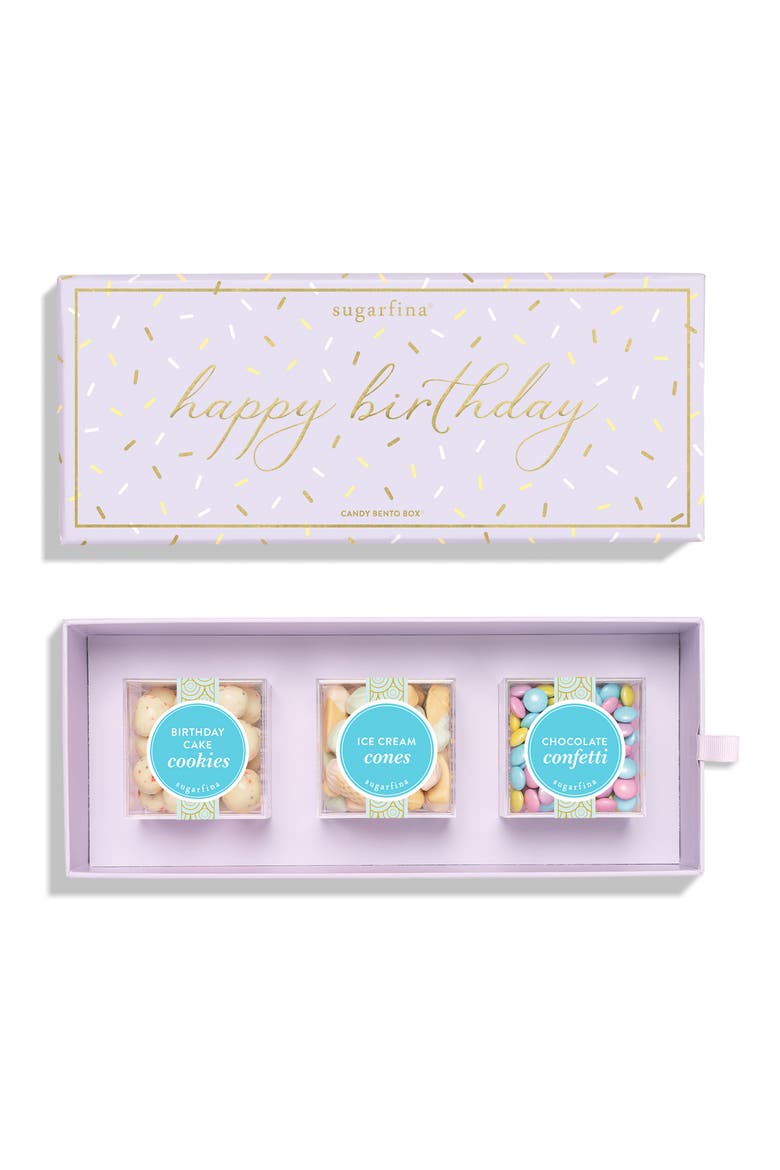 Happy Birthday Set of 3 Candy Bento Box, Main, color, NO COLOR