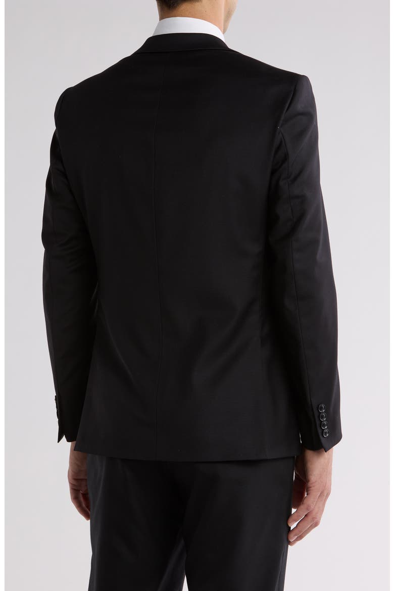 Black Slim Stretch Suit Jacket, Alternate, color, BLACK