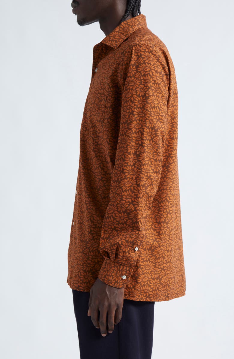 Massimo Alba Bowles Floral Print Cotton Button-Up Shirt, Alternate, color,