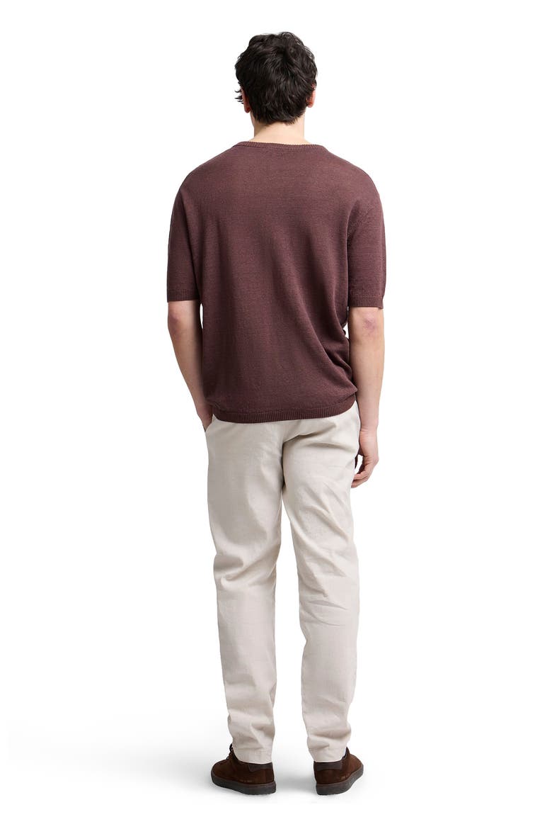 Linen Knit T-Shirt, Alternate, color, Espresso