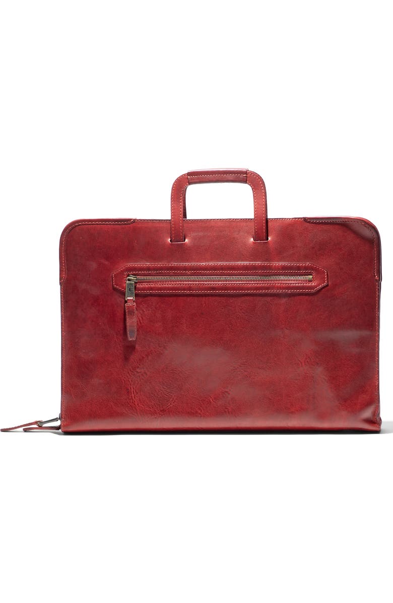 Will Leather Goods The Diplomat Attaché, Alternate, color, Red