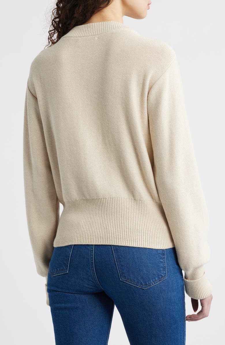 Nation LTD Rory Pima Cotton Sweater, Alternate, color, Parchment