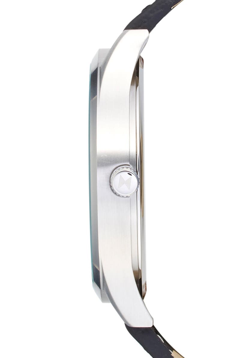 MVMT WATCHES MVMT Leather Strap Watch, 45mm, Alternate, color,