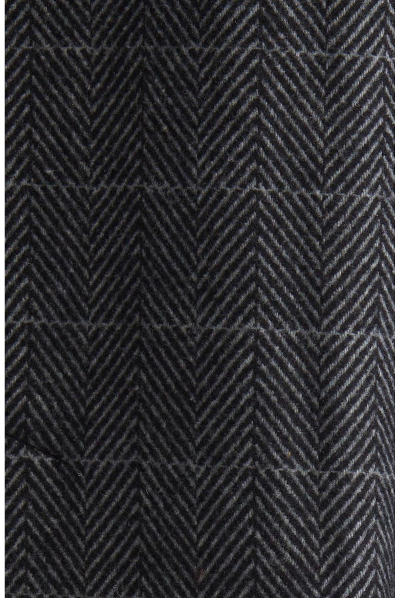 Chevron Oversize Single Breasted Blazer, Alternate, color, GREY- BLACK CHEVRON WEAVE