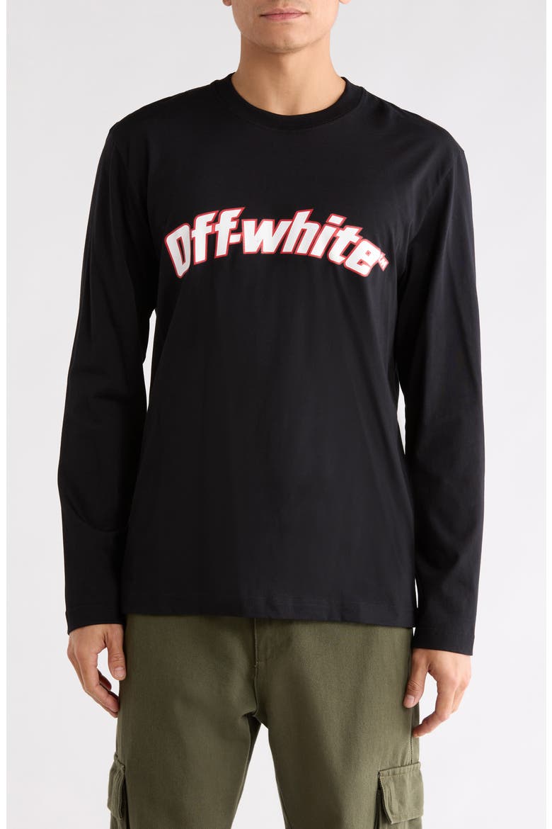Logo Skate Long Sleeve T-Shirt, Main, color, BLACK-WHITE