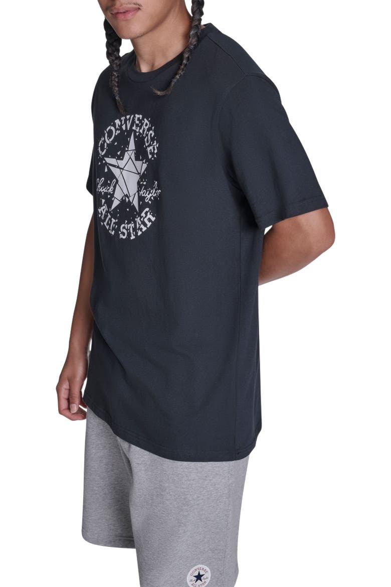 Broken Glass T-Shirt, Alternate, color, CONVERSE BLACK