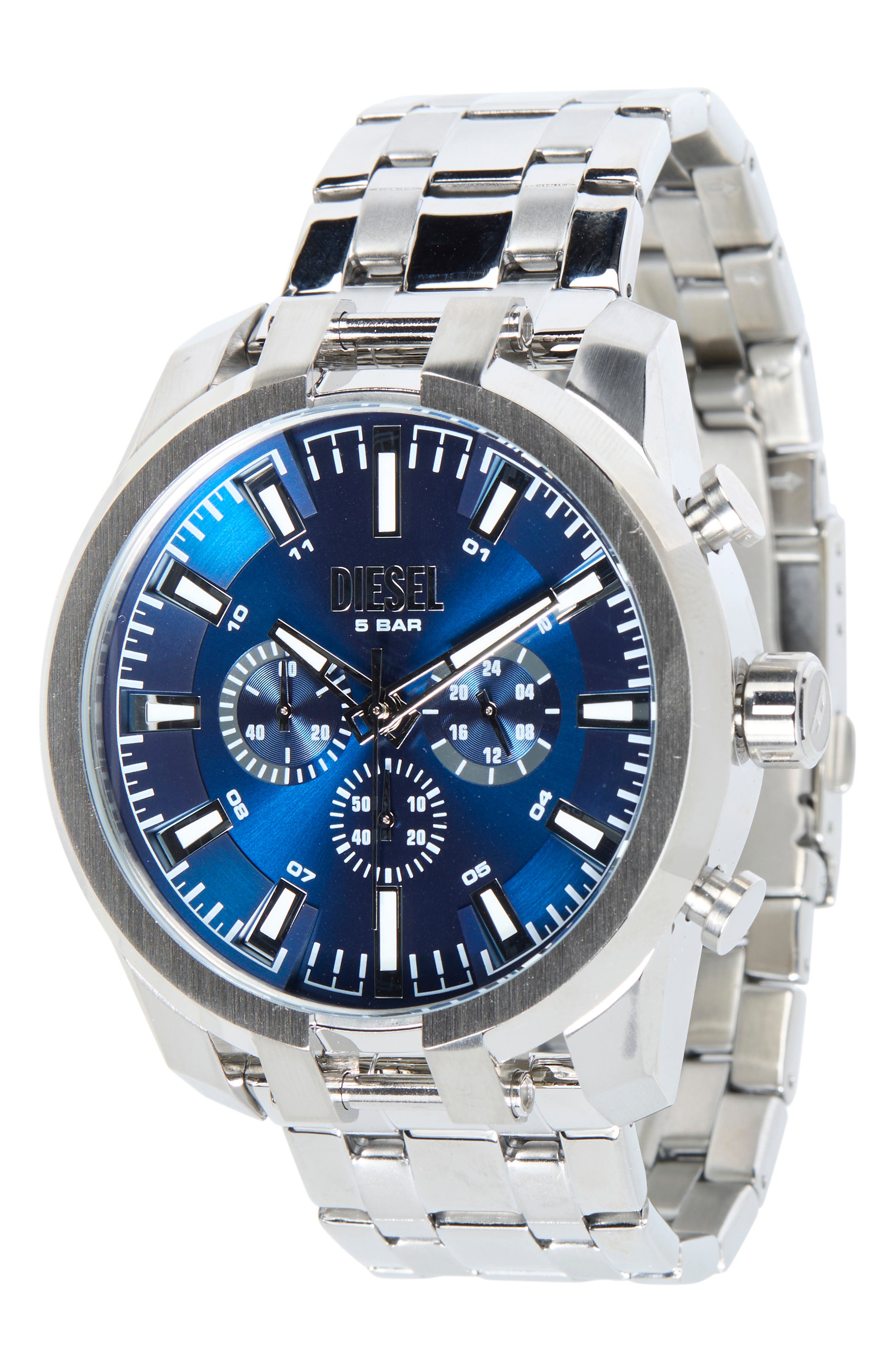 Split Bracelet Strap Chronograph Watch