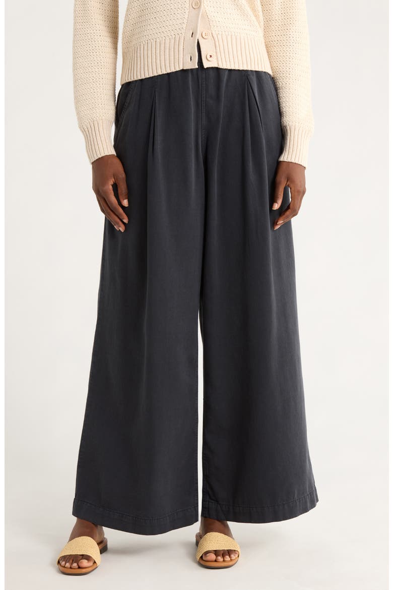 Allison Pull-On Wide Leg Pants, Main, color, WASHED BLACK