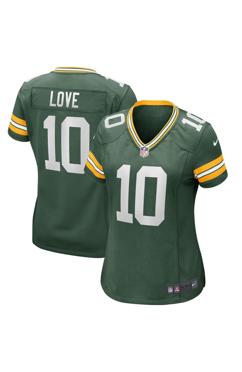 Nike Women's Nike Jordan Love Green Green Bay Packers Game Jersey, Alternate, color, Green