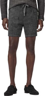 John Varvatos Daryl Linen Drawstring Shorts