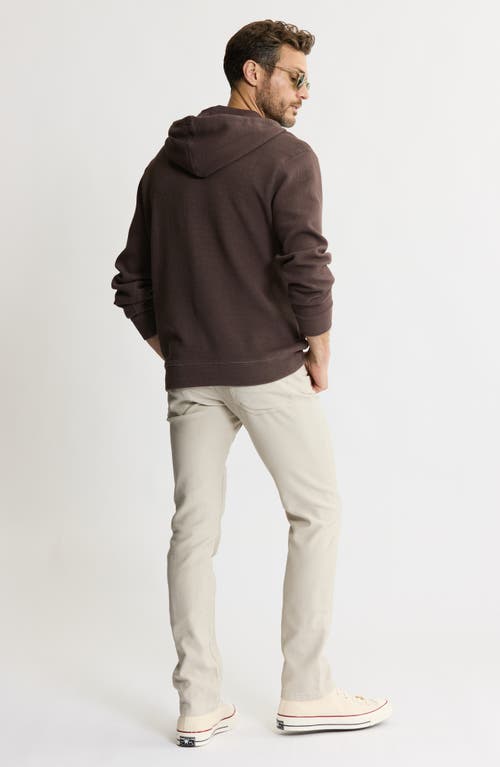 Jachs Textured Knit Hooded Pullover In Brown