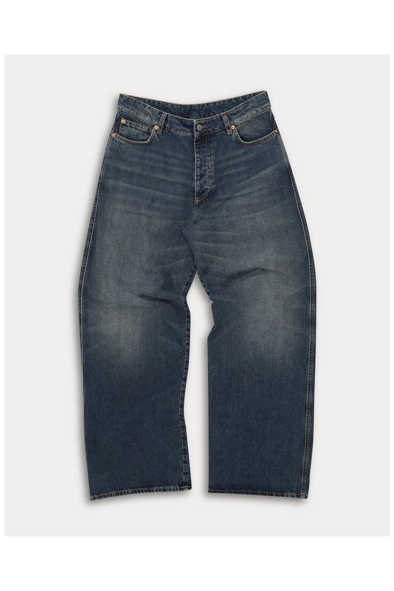 Jaron Denim Low Wide Leg Pants, Main, color, Stone Wash