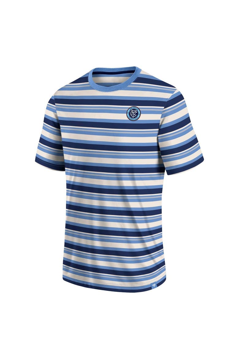 Men's Fanatics Branded Sky Blue New York City FC Shot Clock Stripe T-Shirt, Alternate, color, Blue