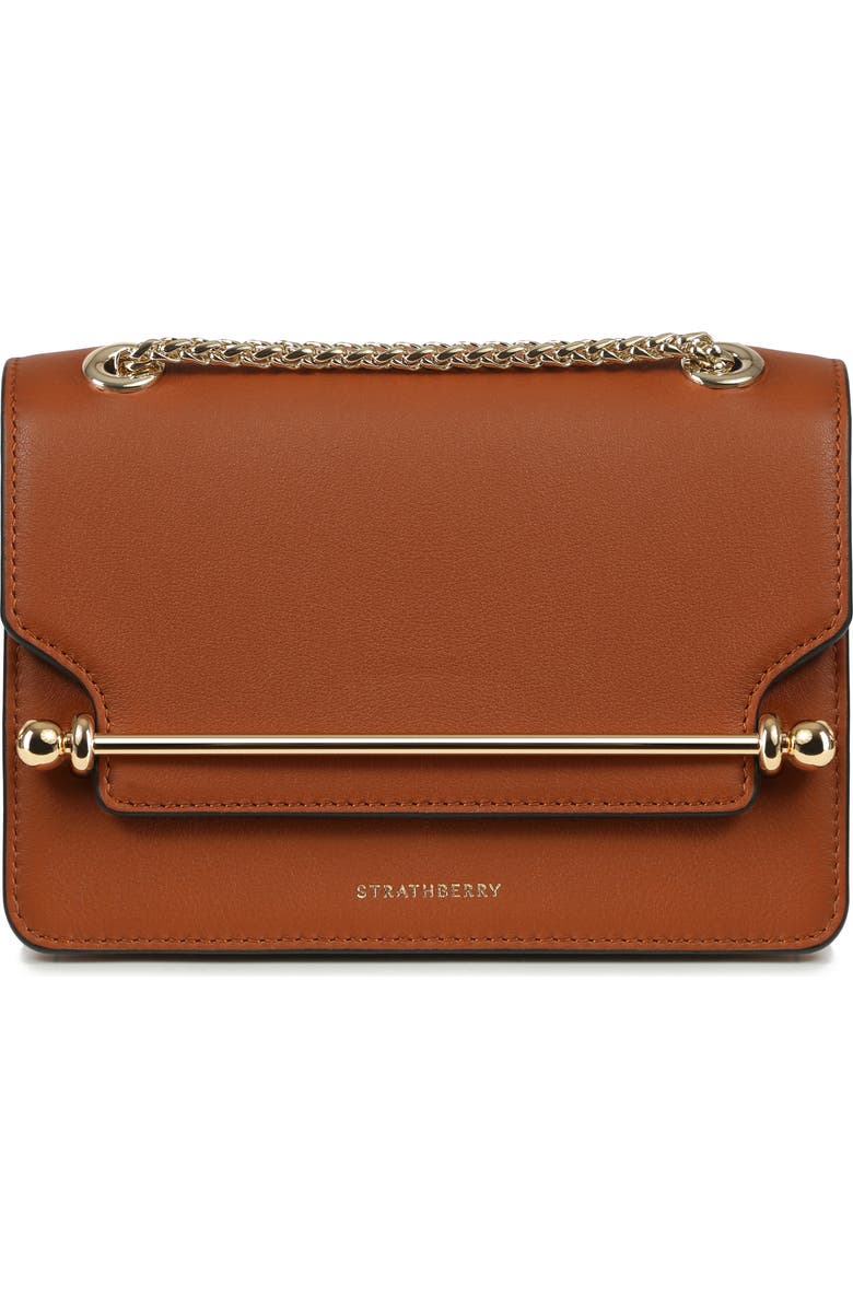 Strathberry Mini East/West Leather Shoulder Bag, Main, color,