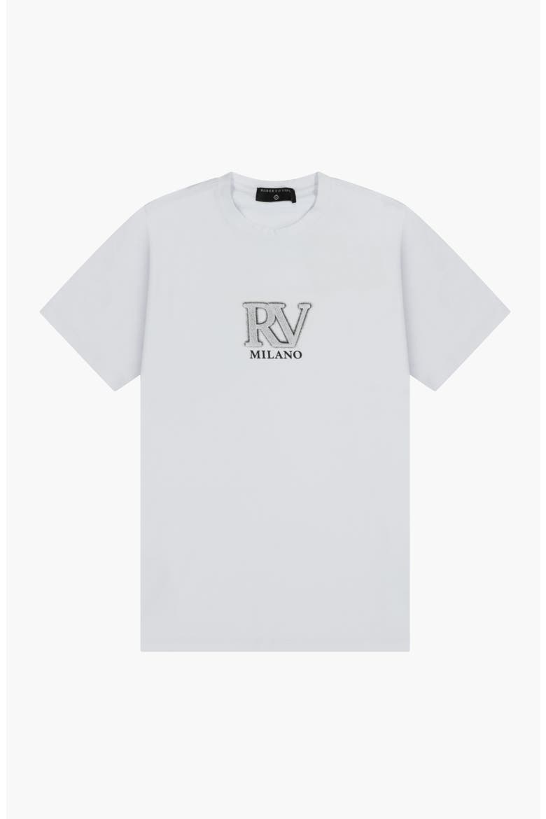 Front Brush Slim fit Tee, Alternate, color, White
