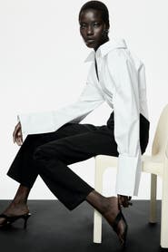 H&M Straight High Waist Ankle Jeans