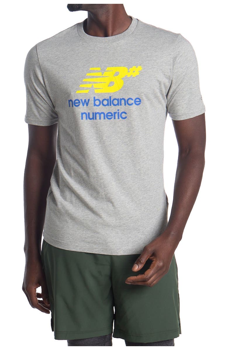 New Balance Numeric Logo Stacked T-Shirt, Main, color, 