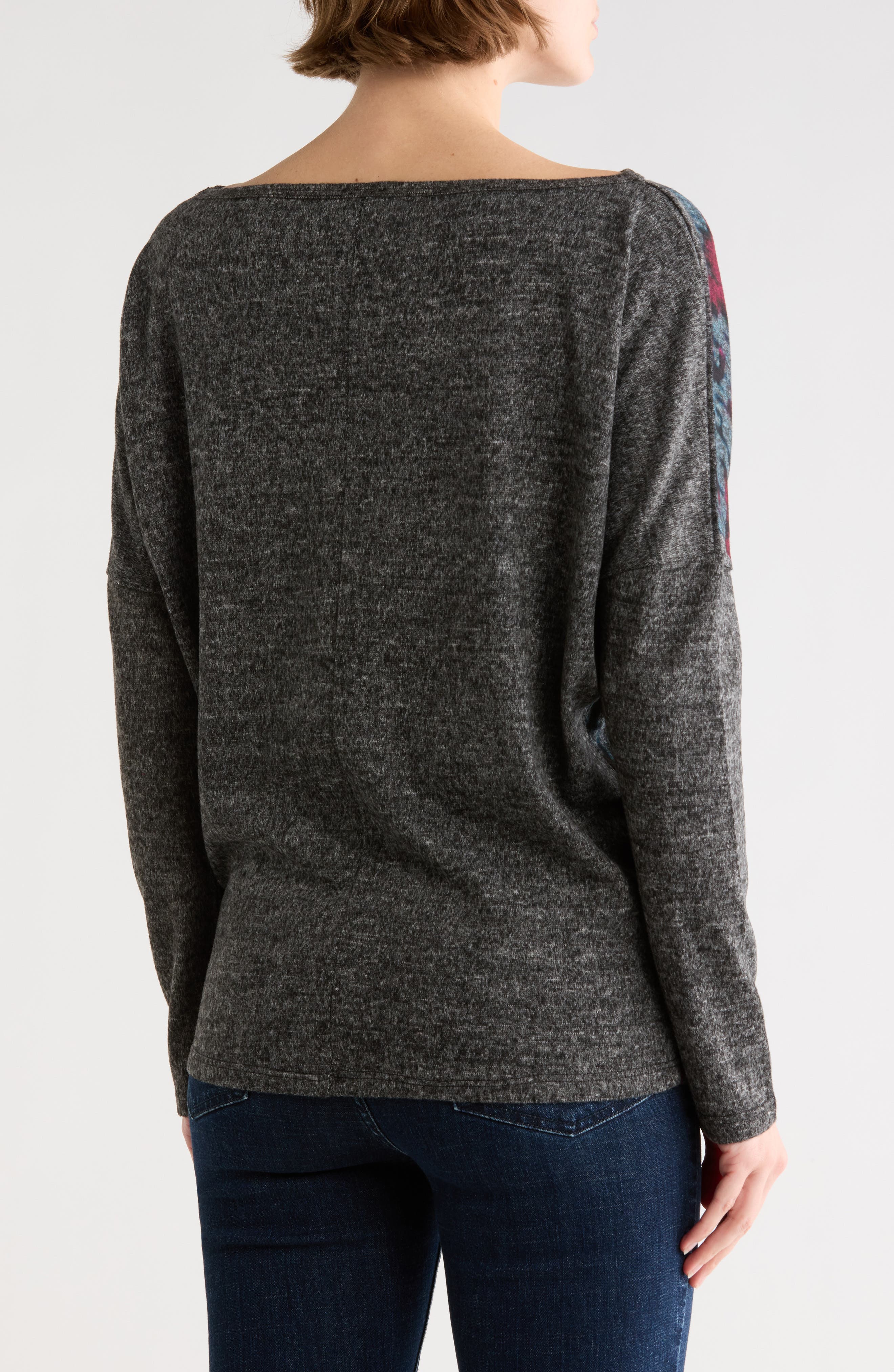 Stripe Boat Neck Sweater - image 2