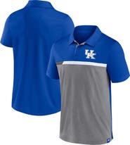 FANATICS Men's Fanatics Royal/Heathered Gray Kentucky Wildcats Split Block Color Block Polo