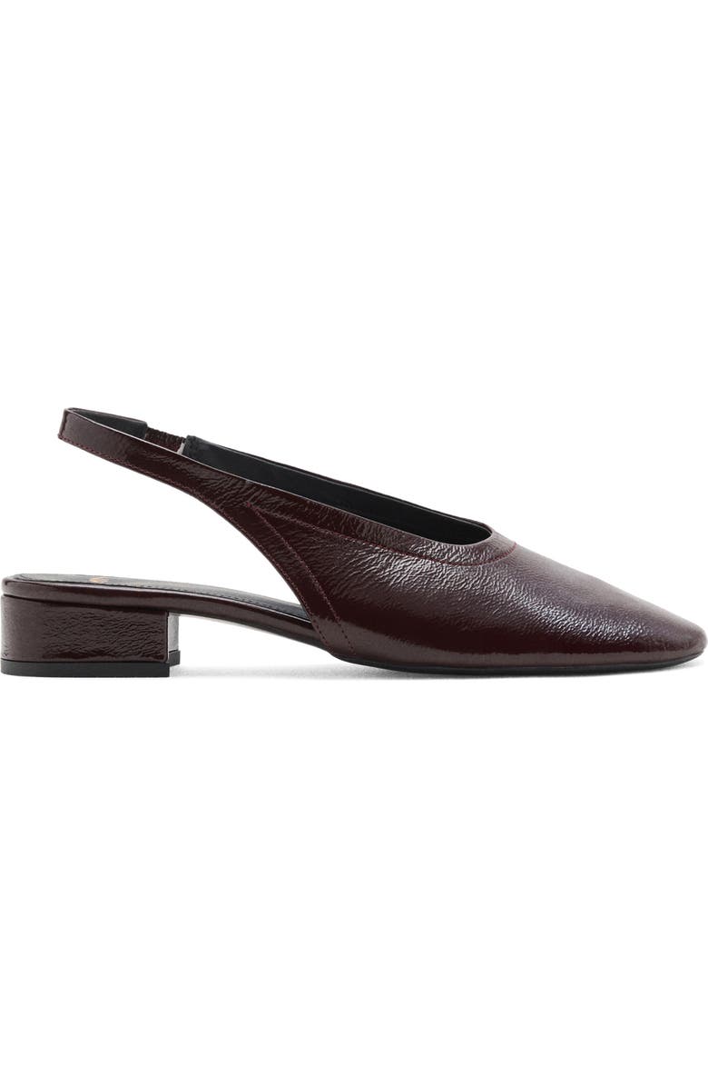 MANGO Slingback Pump, Alternate, color, Burgundy