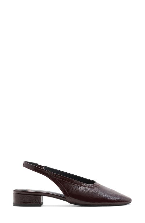 Mango Slingback Pump In Burgundy