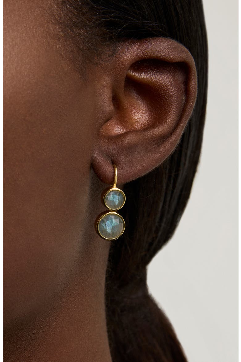 Tulum Double Droplet Earrings, Alternate, color, LABRADORITE