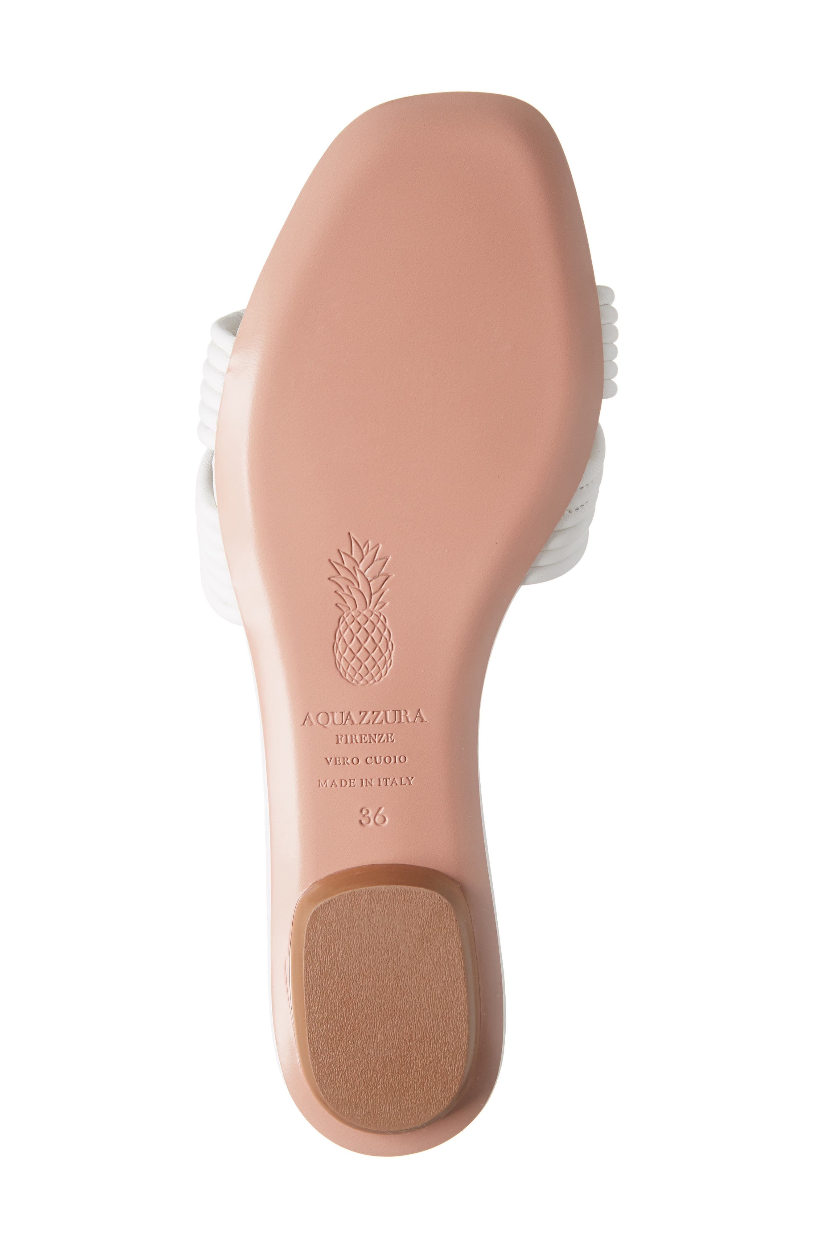 Aquazzura Noah Woven Slide Sandal, Alternate, color, 