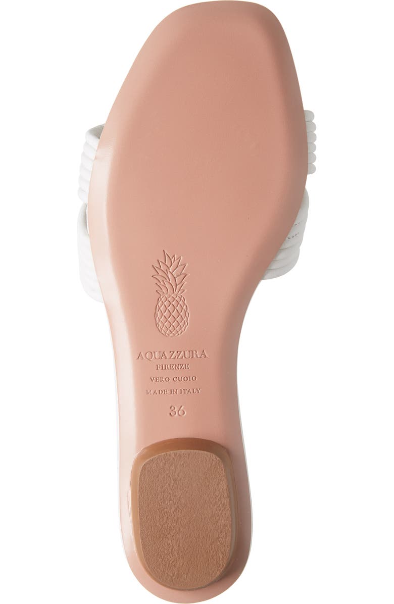 Aquazzura Noah Woven Slide Sandal, Alternate, color,