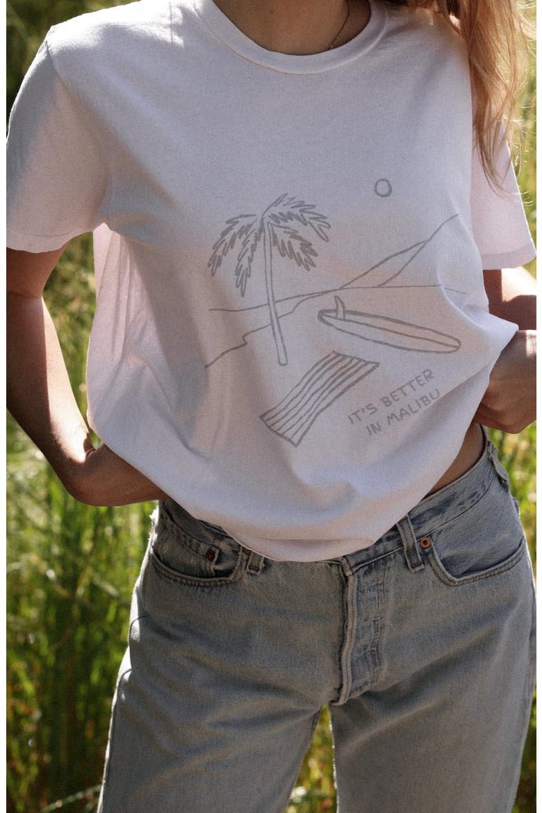 It's Better In Malibu Tee, Alternate, color, Salt