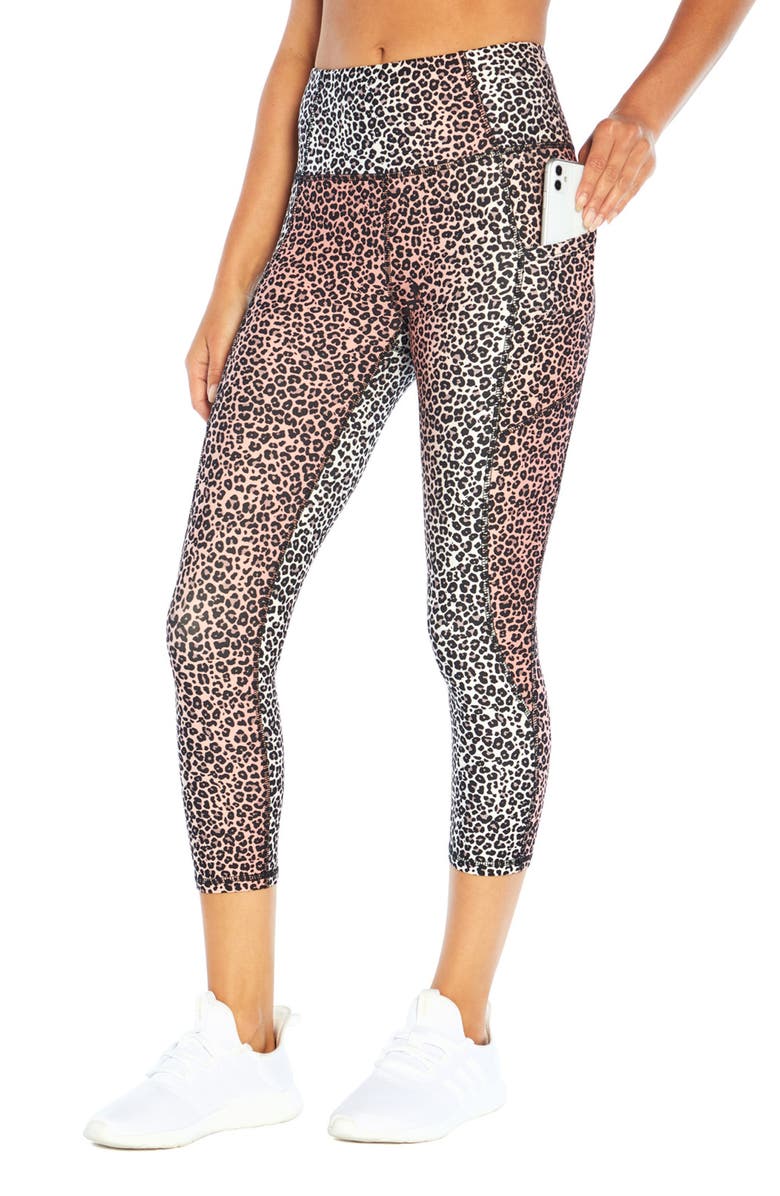 Jessica Simpson High Rise Tummy Control Capri Leggings, Alternate, color, 